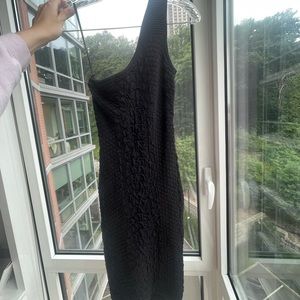 Guess bandage bodycon mini dress. Black one shoulder sexy summer vacation party